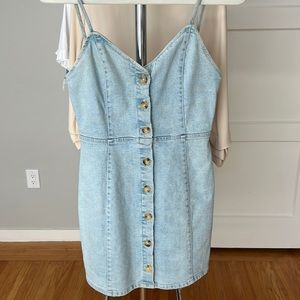 Zara denim mini dress